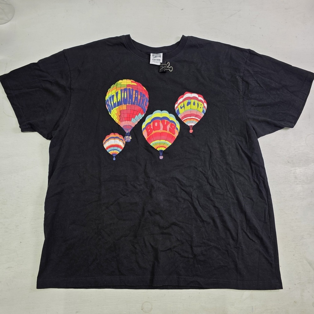 Billionaire Boys Club Shirt Mens Sz 3XL Hot Air Balloon Graphic Raised Letters